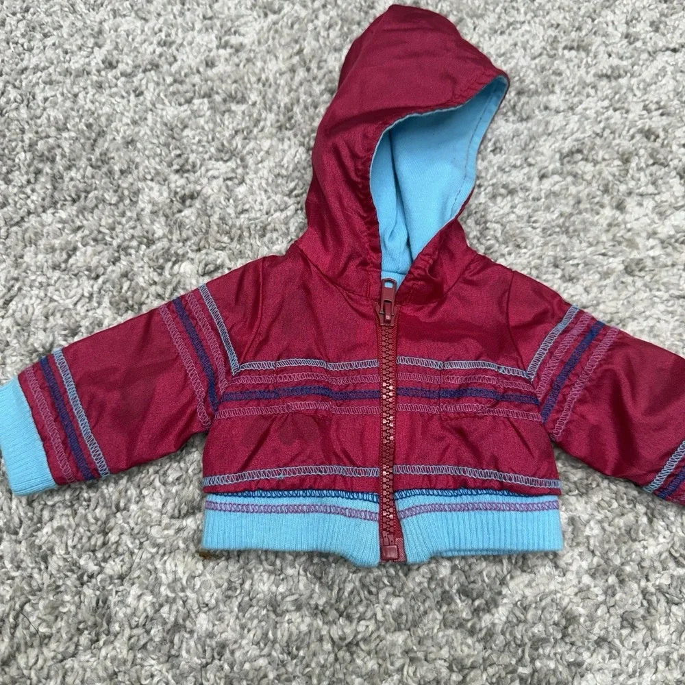 American Girl Doll size hooded jacket full zip‎